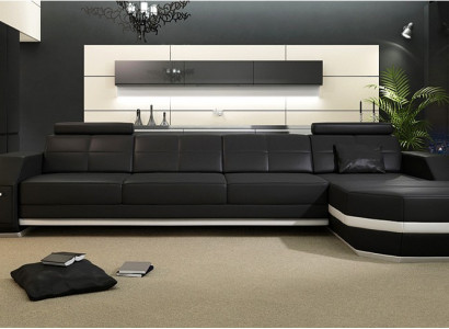 Design Corner sofa Couch Upholstery Corner Suite Leather sofa Corner Living landscape PH300B