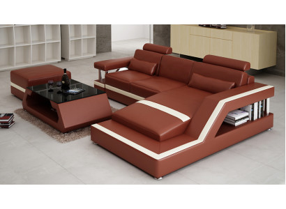 Leather Sofa Modern Couch Living landscape Corner Decor Corner sofa Design Suite