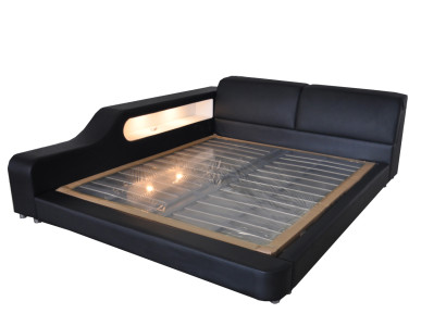Design Luxury Bed Upholstery Leather Marriage Modern Hotel Beds 140/160/180/200