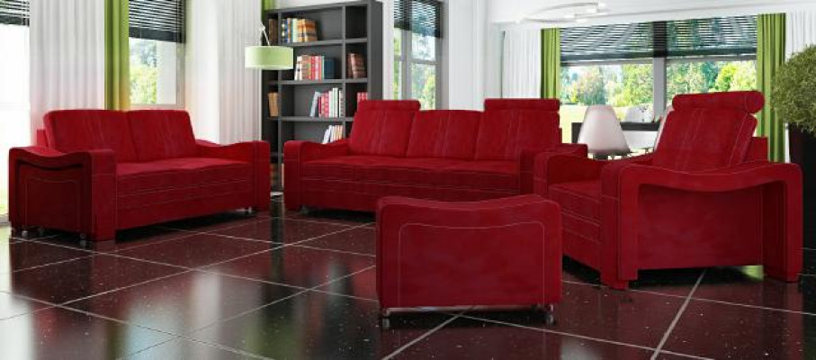 Sofa set Textile Upholstery Couch Sofa Suite Fabric sofa 3+2+1 Living landscape