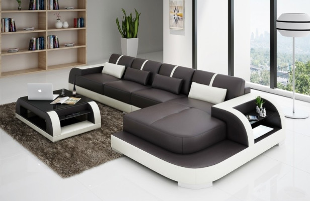 Elegance meets comfort ultimate L-shaped sofa for your modern living room