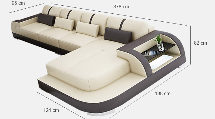 Corner sofa Sofa Couch Upholstery Living landscape Upholstered corner Designer sofa Leather sofa LubyB