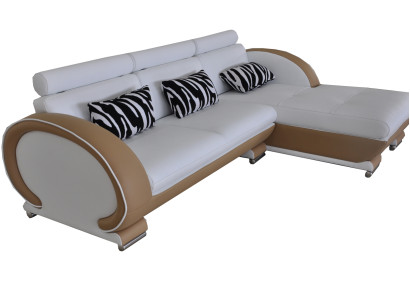 Corner Sofa Leather Couch Corner Suite Living Corner Landscape L-shape Design Upholstery new