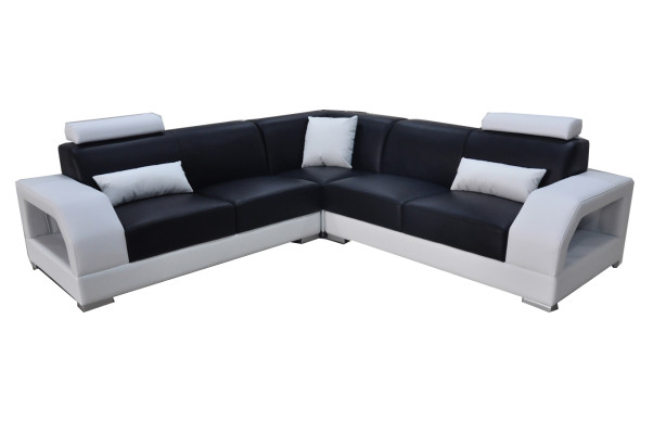 XXL Couch Corner sofa Leather Living landscape Suite Design Modern Sofa L-shape G8001B