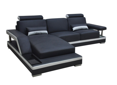 Leather sofa Living landscape Corner Suite Design Modern Sofa L-shape