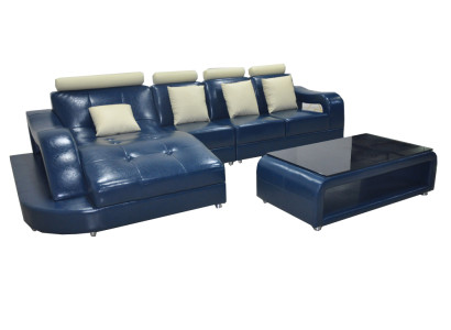 Leather sofa Couch Living landscape Corner Suite Design Modern Sofa L-shape