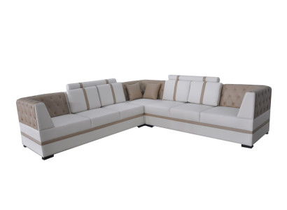 Leather Sofa Couch Living landscape Corner Suite Design Modern Sofa A1128