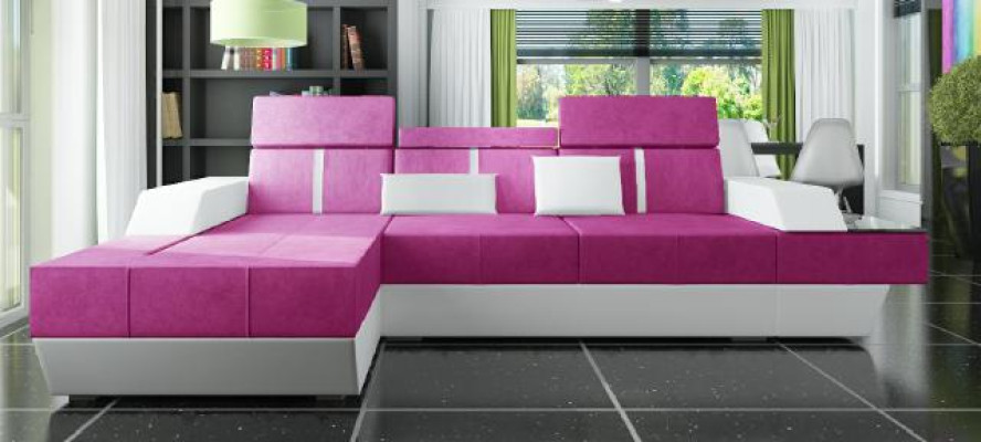 Fabric sofa Corner sofa Textile Fabric Living landscape Upholstery new Textile sofa Sofa Couch