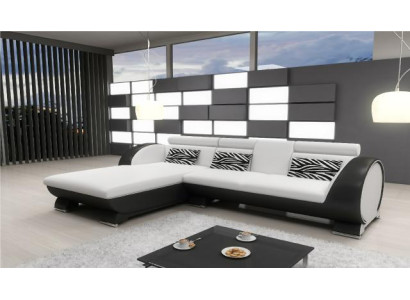 LEATHER SOFA SOFA Corner sofa Upholstery Corner sofa Sofa set DESIGNER COUCH BAR FUNCTION