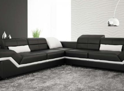 LEATHER SOFA XXL Living landscape COUCH DESIGN SOFA Corner sofa Corner sofa Sofa set new