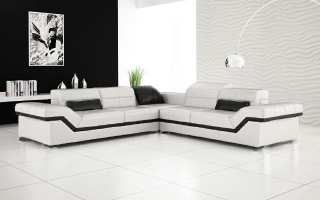 LEATHER SOFA XXL Living landscape COUCH DESIGN SOFA Corner sofa Corner sofa Sofa set new