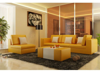 Sofa set with USB Upholstery Sofa Set 3+1 Leather Couches Sofas made to measure