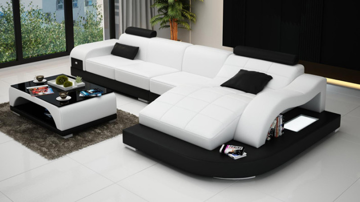 Corner sofa Couch Upholstery Corner suite Living landscape Corner sofa Design Sofa PHM3375