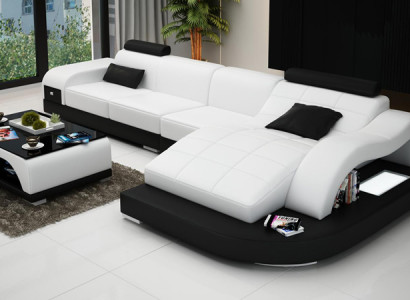 Corner sofa Couch Upholstery Corner suite Living landscape Corner sofa Design Sofa PHM3375