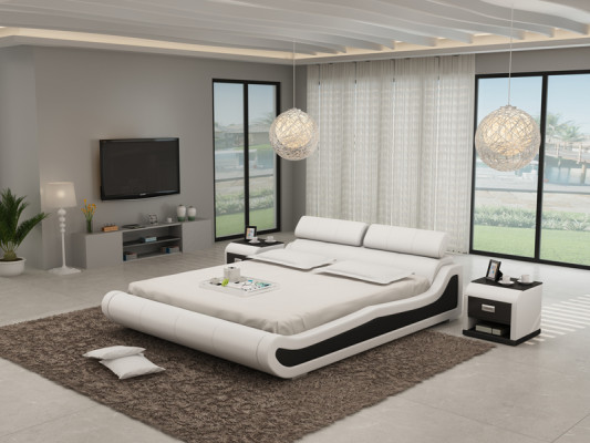 Luxury Leather Bed with USB Upholstery Beds Double Modern Marriage 140/160/180 cm