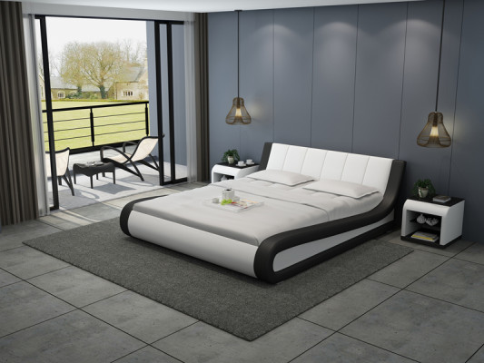 Leather Bed with USB Upholstery Beds Luxury Double 140/160/180 LB8829