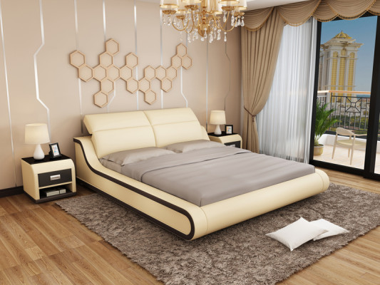 Bed with USB Upholstered bed Double bed Double bed Beds 140/160/180 LB8835