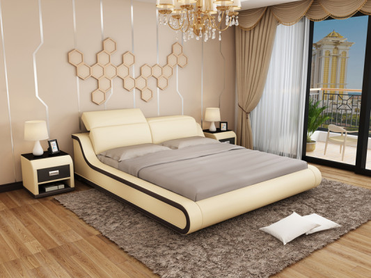 Bed with USB Upholstered bed Double bed Double bed Beds 140/160/180 LB8835