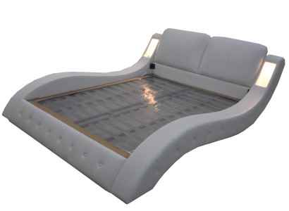 Design Luxury Bed Upholstery Marriage Hotel Modern Beds Leather 140/160/180/200 LB8824