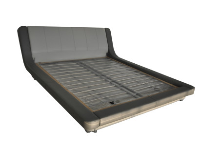 Double Luxury Design Leather Bed Upholstery Beds Modern Hotel Multifunction