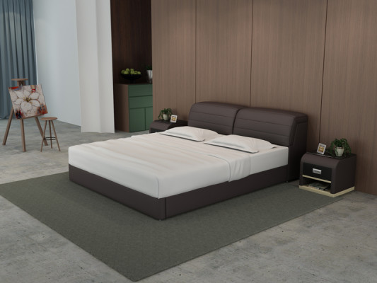 Leather Bed with USB Upholstery Beds Luxury Double Marriage 140/160/180 LB8827