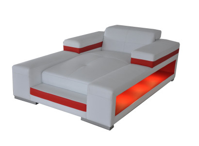 Modern Leather Comfort Lounger Recliner Chair Relax Lounger Chaise Longue Lounger with USB