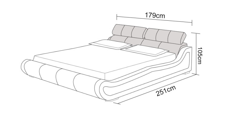 Luxury Leather Bed Design Upholstery Beds Double Modern Marriage 140/160/180 cm