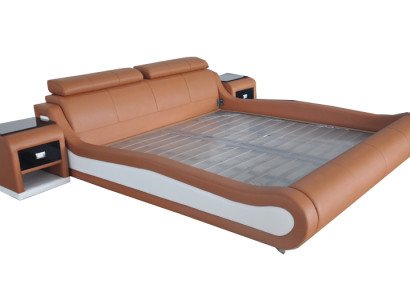 Design Luxury Bed Upholstery Marriage Hotel Modern Beds Leather 140/160/180/200 cm