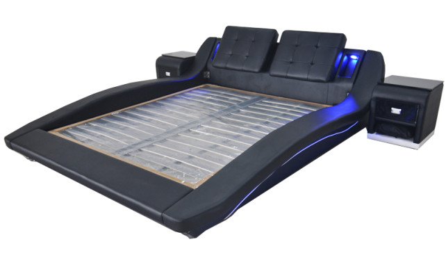 Luxury Leather Design Upholstery Beds Double Modern Bed Marriage Exclusive 180x200 cm