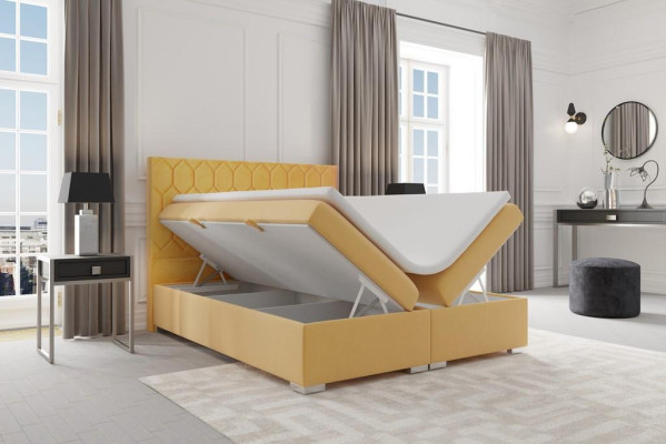 Boxspring Bed Hotel Design Velvet Luxury Beds Upholstery bed base Function Double