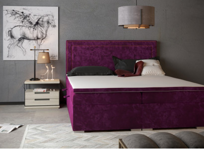 Boxspring Bed Hotel Double Bed Luxury Beds Upholstery 90/100/120/160/180x200cm