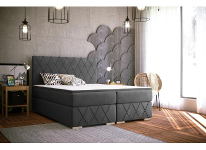 Double Bed Complete Set Mattress Box Spring Topper Beds Function Box Hotel
