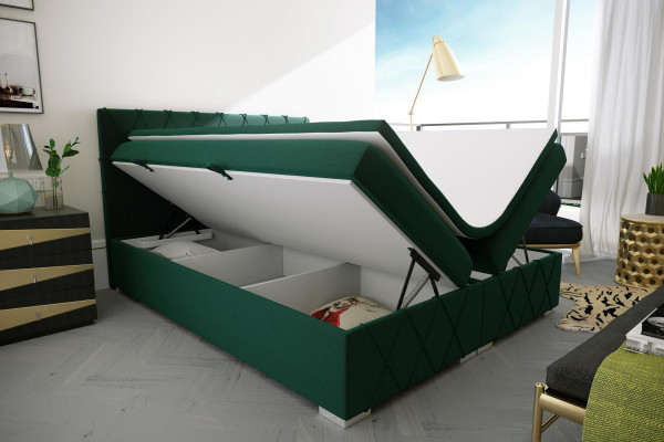 Boxspring Bed Hotel Double Textile Luxury Beds bed base Upholstery function