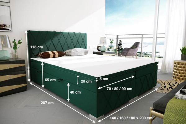 Excellent modern double bed box spring for the bedroom