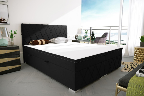 Boxspring Bed Hotel Double Luxury Beds Upholstery bed base function 180x200cm