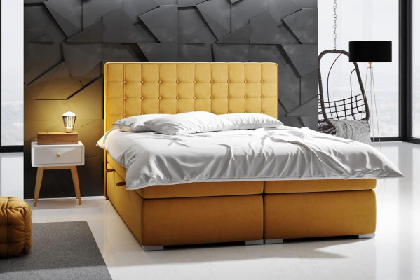 Boxspring Bed Hotel Double 160x200 cm Luxury Beds Upholstery bed base function