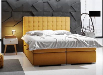 Boxspring Bed Hotel Double 160x200 cm Luxury Beds Upholstery bed base function