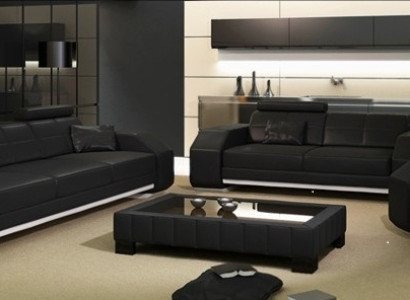Leather sofa set 3+2+1 Leather Couch Upholstery Seat Designer Suite JarksonS