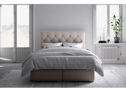Boxspring Bed Hotel Double Leather Luxury Beds Upholstery bed base function new