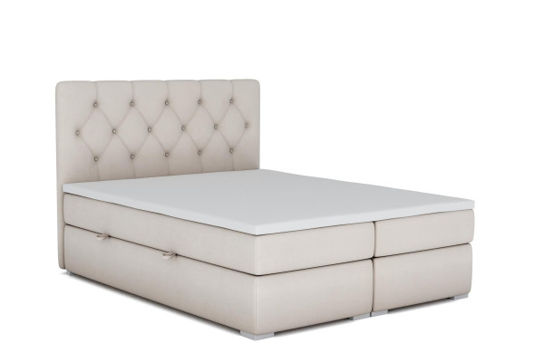 Boxspring Bed Hotel Double Leather Luxury Beds Upholstery bed base function new