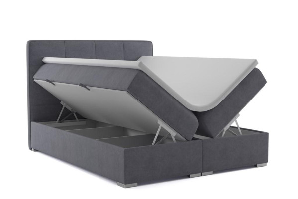 Boxspring Bed Hotel Double Velvet Textile Luxury Beds Upholstery bed base function