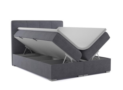 Boxspring Bed Hotel Double Velvet Textile Luxury Beds Upholstery bed base function