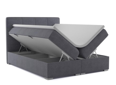 Boxspring Bed Hotel Double Velvet Textile Luxury Beds Upholstery bed base function