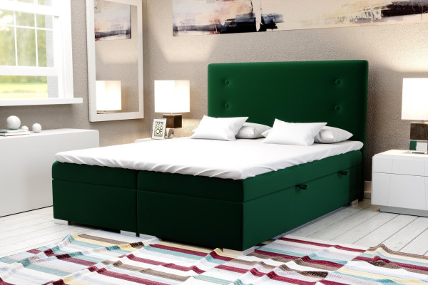 Boxspring Bed Hotel Double Complete Set Mattress Topper Beds Function Box