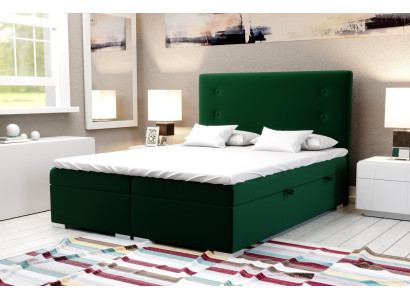 Boxspring Bed Hotel Double Complete Set Mattress Topper Beds Function Box
