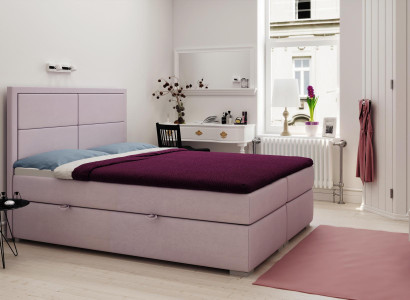 Boxspring Bed Hotel Double Complete Set Mattress Topper Beds Function Box