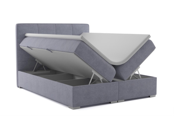 Boxspring Bed Hotel Double Textile Luxury Beds Upholstery bed base function new