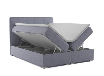 Boxspring Bed Hotel Double Textile Luxury Beds Upholstery bed base function new
