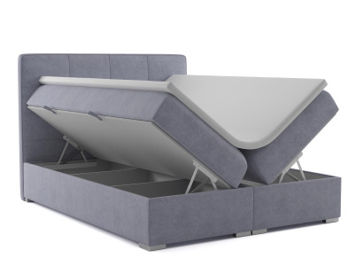 Boxspring Bed Hotel Double Textile Luxury Beds Upholstery bed base function new