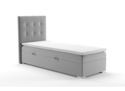 Luxury Box Spring Bed Hotel Beds Upholstery Function bed base 90x200cm Gray new